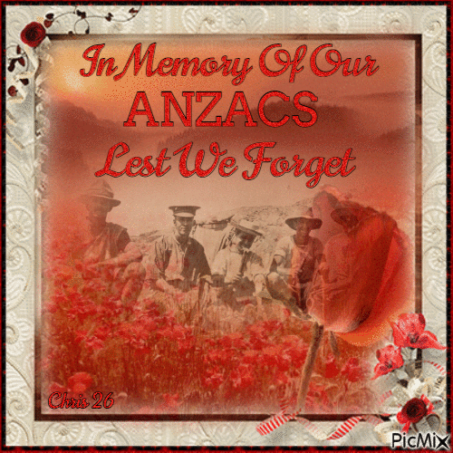 ANZACS  Australian and New Zealand Army Corps - Animovaný GIF zadarmo
