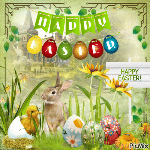 Happy Easter ... - GIF animate gratis