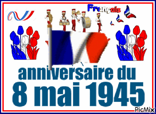 Commemoration du 8 mai 1945 - GIF animé gratuit