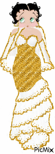 Betty en dorado - 無料のアニメーション GIF