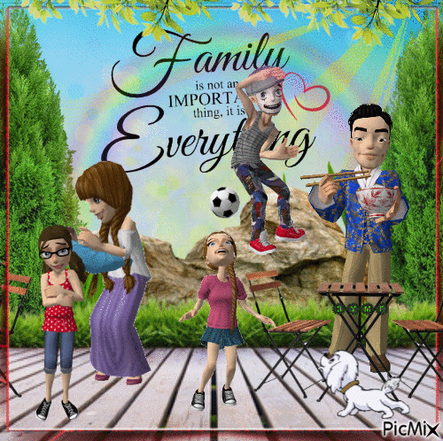 A fun family - Nemokamas animacinis gif