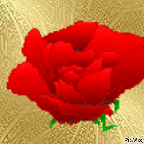 Fleur rouge - Darmowy animowany GIF