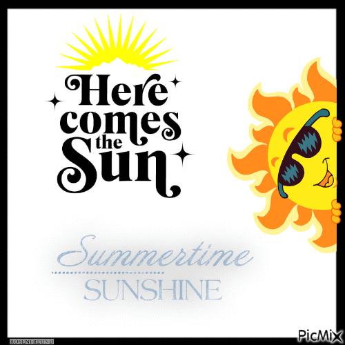 Here comes the Sun - Бесплатный анимированный гифка