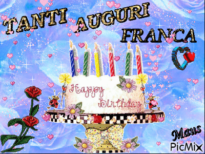 Auguri Franca - Δωρεάν κινούμενο GIF