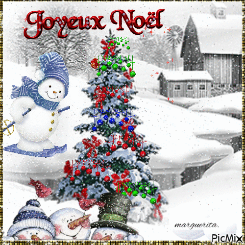 Joyeux Noel! - Бесплатный анимированный гифка