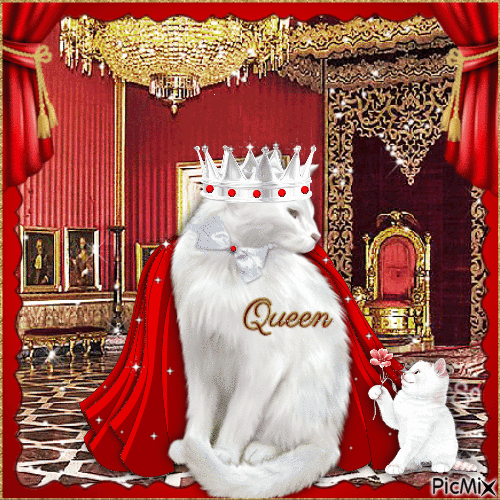 Queen Kitty-RM-02-17-23 - GIF animado gratis