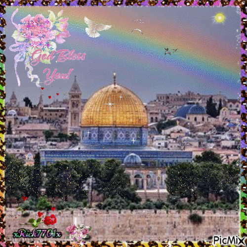 The Dome of The Rock  4-22-24  XRick7701x - Free animated GIF