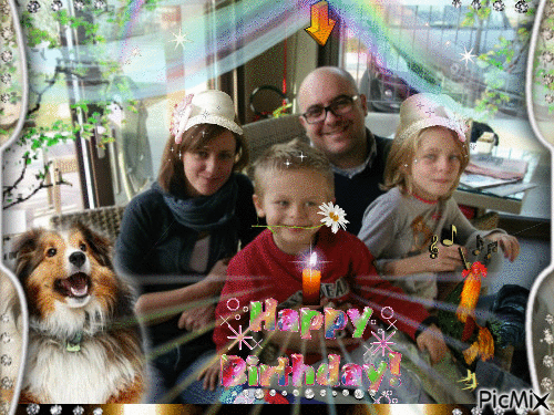 Buon Compleanno Matteo - Darmowy animowany GIF