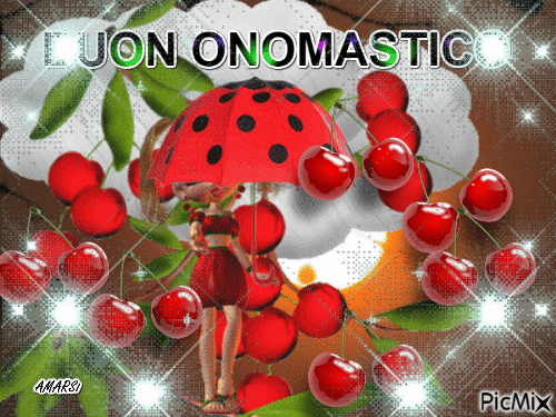 BUON ONOMASTICO - Free animated GIF