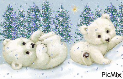 petits ours blanc - 無料のアニメーション GIF