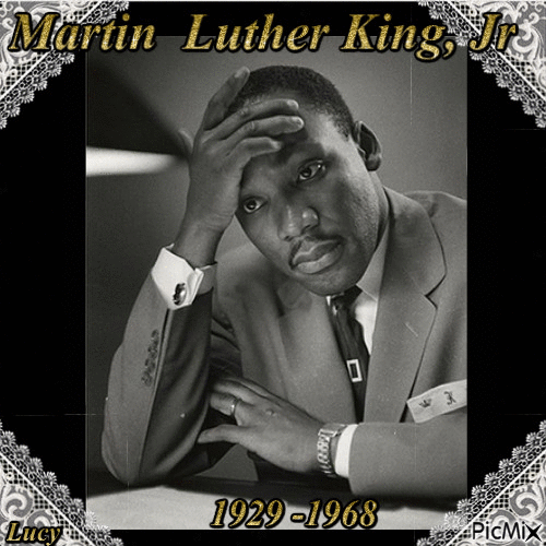 Martin Luther King,Jr - Безплатен анимиран GIF