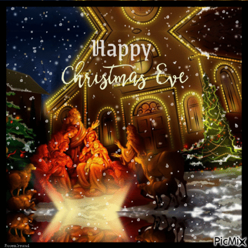 Happy Christmas Eve - GIF animasi gratis