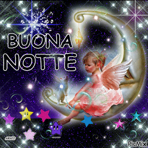 Спокойной ночи картинки на итальянском языке красивые