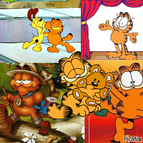 Garfield (my 2,730th PicMix) - GIF เคลื่อนไหวฟรี