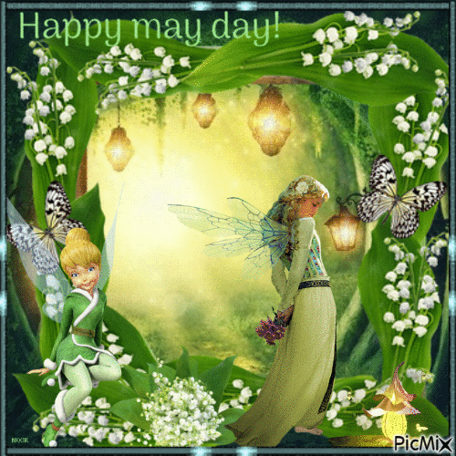 happy may day! - GIF animasi gratis