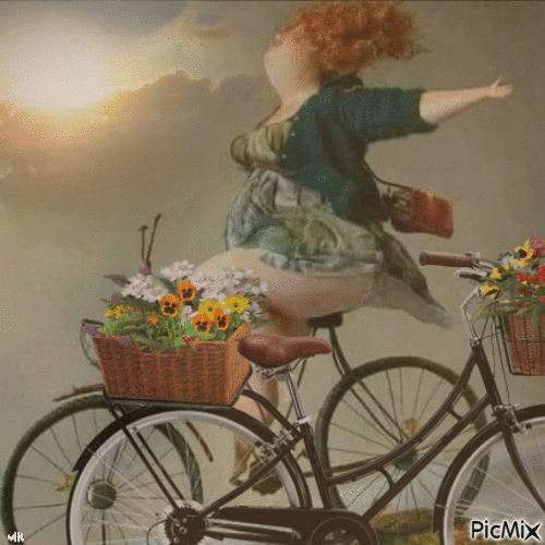 Bicicletas - Ingyenes animált GIF
