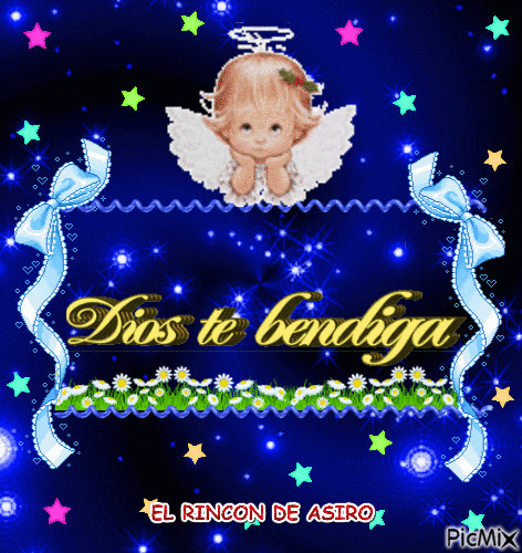 DIOS TE BENDIGA - Бесплатный анимированный гифка