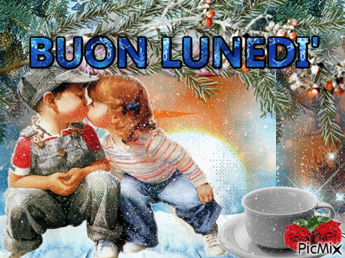 BUON LUNEDI' - Darmowy animowany GIF