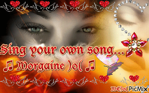 sing your own song - Animovaný GIF zadarmo