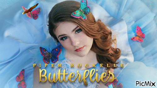 Butterflies-Piper Rockelle - Бесплатный анимированный гифка
