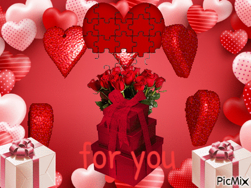 Happy valentines for you! - GIF animé gratuit