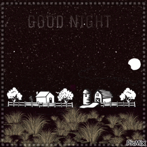 Good Night - Animovaný GIF zadarmo