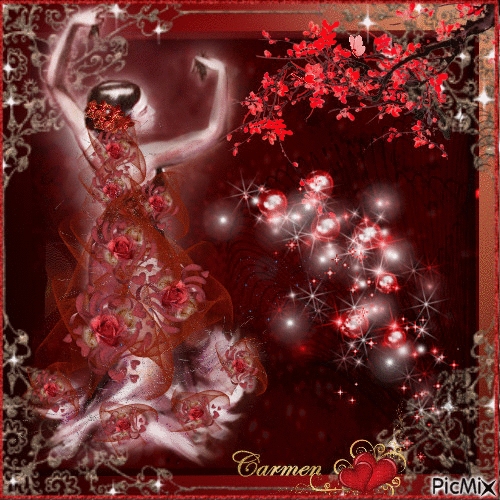 Ballerina di flamenco - Zdarma animovaný GIF
