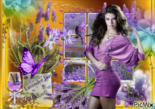 beautiful lavender day ... - Безплатен анимиран GIF