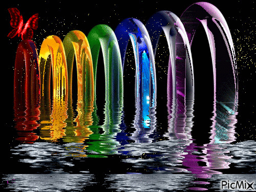 reflejos de colores - GIF เคลื่อนไหวฟรี