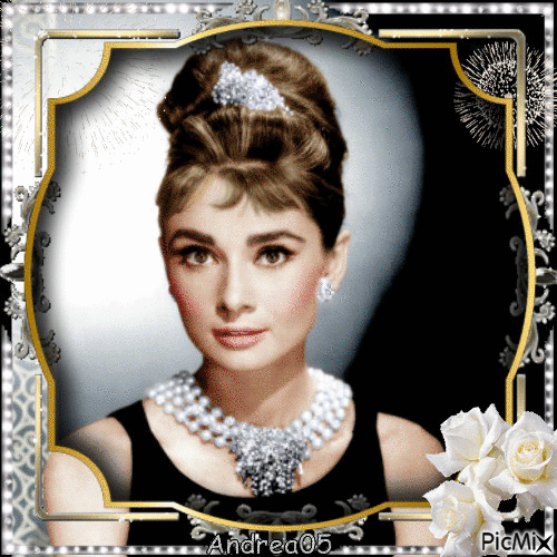 Audrey Hepburn... - GIF animado grátis
