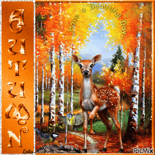 Autumn. Have a beautiful day. - Free animated GIF