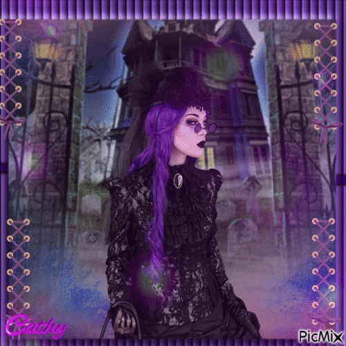 Gothique en violet (concour) - 無料のアニメーション GIF