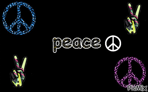 peace - Gratis geanimeerde GIF