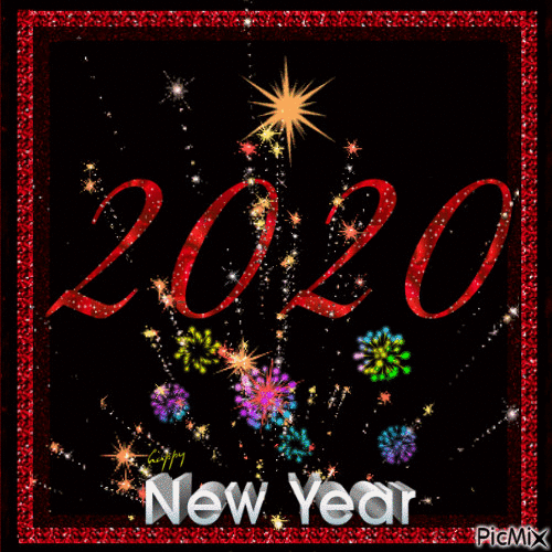 New year 2020 - Gratis animeret GIF