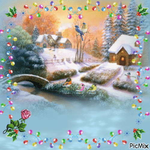 paysage d'hiver - Ücretsiz animasyonlu GIF