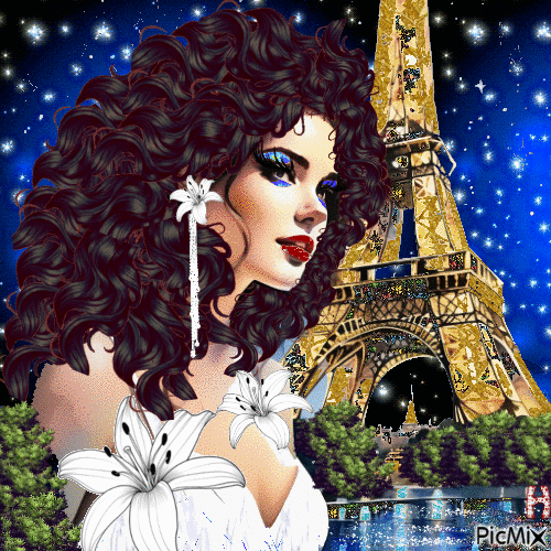 Ночи Парижа - Gratis animerad GIF