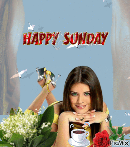 happy sunday - GIF animé gratuit