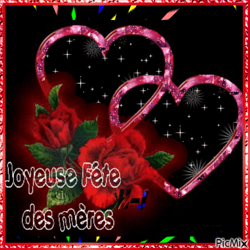Joyeuse Fête Des Mères - Бесплатный анимированный гифка