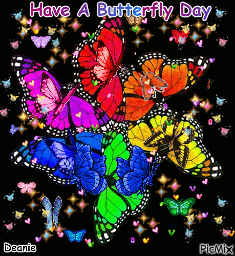 Have A Butterfly Day - Animovaný GIF zadarmo