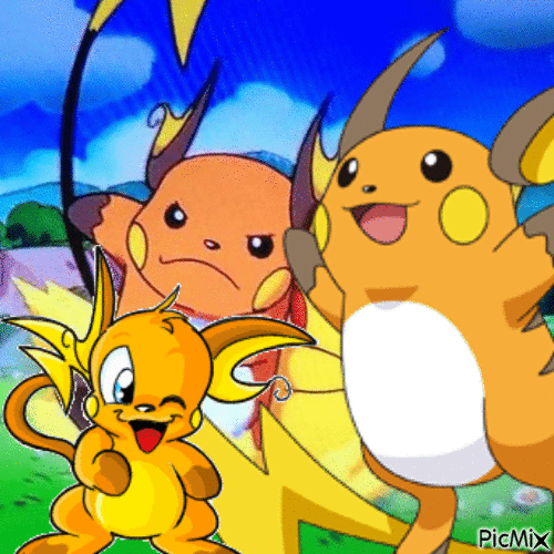 Raichu - Pokémon - GIF animé gratuit