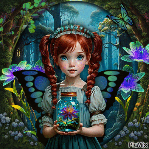 Princesa de las flores - Ingyenes animált GIF