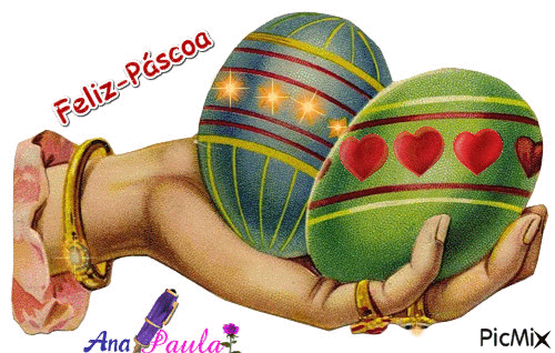 feliz pascoa - Бесплатный анимированный гифка