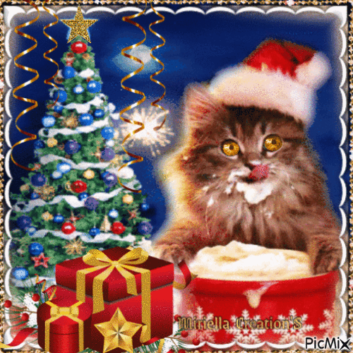 Contest !Votre animal sur fond de Noël! - GIF animate gratis