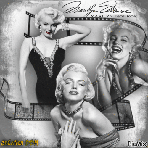 Marilyn Monroe par BBM - Free animated GIF