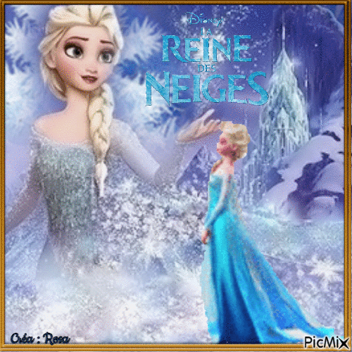Concours : la reine des neiges - GIF animate gratis