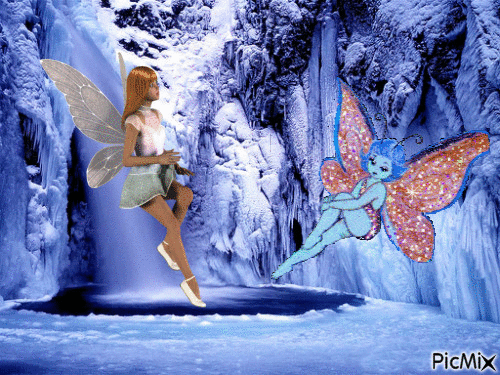 fées papillons - Zdarma animovaný GIF