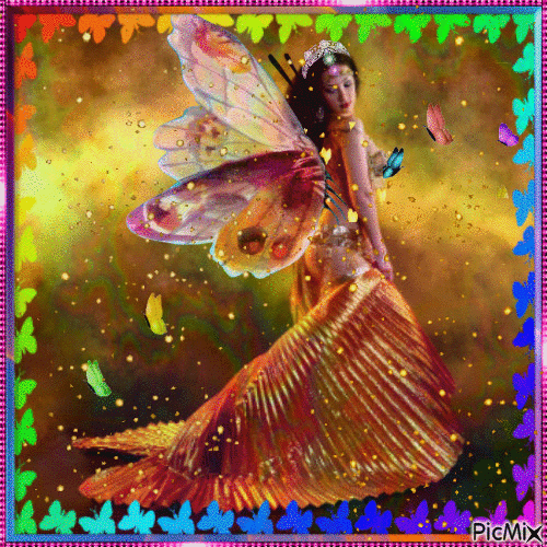 Colorful Fairy - GIF animado gratis