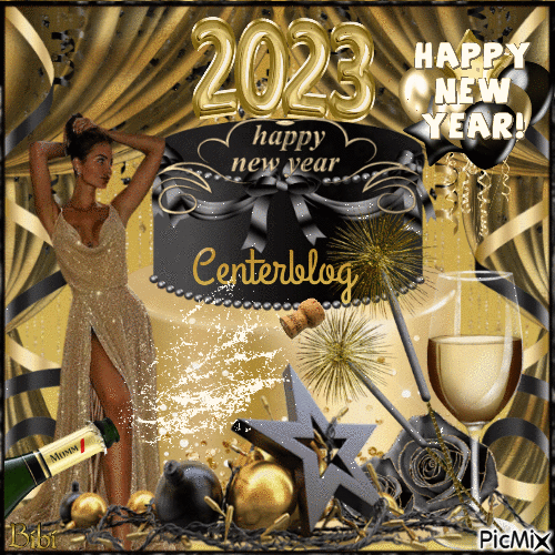 HAPPY NEW YEAR CENTERBLOG - Бесплатный анимированный гифка