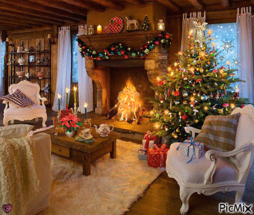 Christmas Room - Besplatni animirani GIF