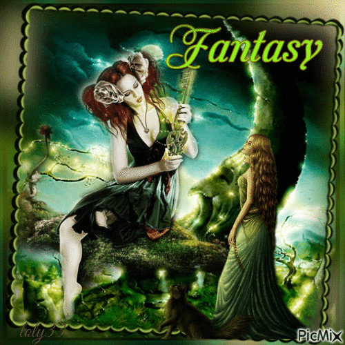 fantasy green - Nemokamas animacinis gif